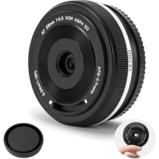 VILTROX 28 mm F4.5 XF Pancake APS-C objektyvas Fuji XF, automatinio fokusavimo plataus kampo fiksuoto židinio nuotolio objektyvas Fujifilm Fuji X-Mount X-Pro2 X-Pro3 X-S10 X-T20 X-T30 XT30II X-T200 X-H2 X-H2S X-T5 X-S20 X-T50 X-M5