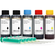 500ml Pureink Ink Refill Printer Ink for Canon PGI-525/CLI-526/570/571 Printer Ink Cartridges – PIXMA MG 5700, 5750, 5751, 5752, 5753, 6800, 6850, 6851, 6852, 6853/7700/7750 7751 7752, 7753, Non OEM