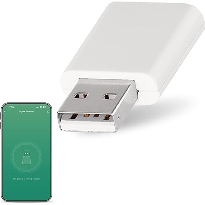 EMOS GoSmart Mini signalo stiprintuvas ZigBee Smart Home USB 3.0 suderinamas su Tuya, Smart Life, reikalingas ZigBee koncentratorius