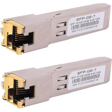 2 x 1000BASE-T Gigabit SFP į RJ45 varinį eterneto modulinį siųstuvą, skirtas 