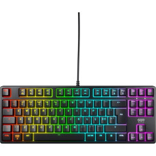 K4V2 TKL Wired Gaming Keyboard without Number Keypad, Portuguese Layout (QWERTY), RGB Lighting, Mechanical MX2A RED Switches, Black