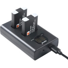 DSTE 2 x NB-13L atsarginė baterija + dvigubas USB įkroviklis su LCD ekranu, suderinama su 