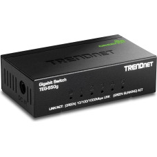 TRENDnet TEG-S50g 5 prievadų gigabitinis nevaldomas metalinis stalinis komutatorius
