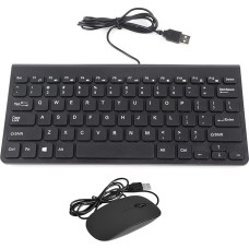 GOWENIC Ultradidelės talpyklos USB-Tastatur-Maus-Set, optinis USB-Maus-Set, Combo für PC, Laptop, Plug and Play (švarus)
