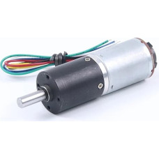 Gleichstrommotor, Planetengetriebe, 6 V und 3 W, mit Encoder, 24 mm Durchmesser, Scheibendurchmesser, 24GP-370B (4 mm variklis, 6 V, 48 U/min)