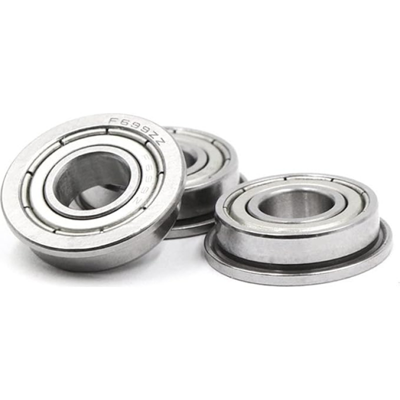 Atviro flanšo guolis F63801ZZ F63801-2RS 12 x 21 x 7, SMF74ZZ F674 FL74ZZ 4 x 7 x 8,2 x 2,5 x 0,6, F6803ZZ F6803-2RS 17 x 26 x 5