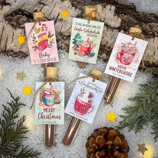 Heiße Schokolade Geschenkset, 5 Stück, Verschiedene Sorten mit Motiven