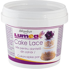 Dekozauber24 Edible Lace Powder for Cakes, 250 g, White, Vegan, White Cake Topper Powder with Vanilla Flavour as Ready Mix, Cake Mix, Gluten Free, Lactose Free, Nut Free, Edible Cake Decoration
