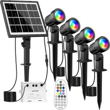 MEIKEE saulės sodo prožektorius RGB 4 in 1