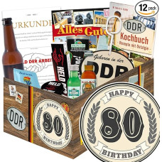 80th Birthday Gift / Men's Box / 80th Birthday Gifts