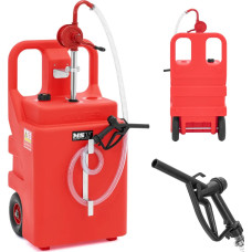MSW Portable fuel tank with a manual pump on wheels, 20 l/min, 120 l