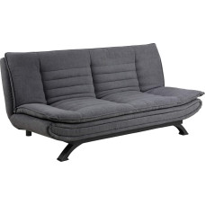 PKline Fanny Sofa Bed Dark Grey Metal Black Couch Living Room Upholstered Sofa Set