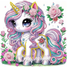 SUNSIERWEI Unicorn Diamond Painting Adults and Children, 5D Diamond Painting Pictures, DIY Arts Craft for Home Decoration, Christmas Gifts, Gifts for Friends, Family, 30 x 30 cm