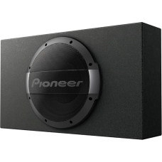 „Pioneer“ TS-WX1010LA aktyvus žemų dažnių garsiakalbis, galingas žemų dažnių garsiakalbis su maksimaliu 1200 W galingumu, 25 cm žemų dažnių garsiakalbis MDF korpuse, „Impp“ membrana, juodos spalvos