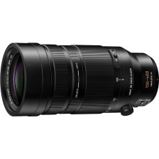 „Panasonic Lumix H-RSA100400E“ „Leica DG Vario-Elmar“ 100–400 mm „Ultra Zoom“ F4,0–6,3 objektyvas, „Micro Four Thirds“ objektyvas, teleobjektyvas, „Power OIS“, atsparus purslams, dulkėms ir šarmui, idealiai tinka vaizdo įrašams, juodos spalvos
