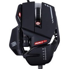 „Mad Catz R.A.T. 6+“ pelė, optinė, USB, 12 000 DPI, skirta dešiniarankiams, juoda – „Mad Catz R.A.T. 6+“, dešiniarankiams, optinė, USB, 12 000 DPI, 12 000 fps, juoda