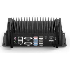 „WEIDIAN“ pramoninis kompiuteris, „Mini PC“ su „Windows 11 Pro“, be ventiliatoriaus, „Core i7-10510U“, 16 GB DDR4 RAM, 512 GB SSD, 6 x COM (RS232/422/485), GPIO, 4K, 3 ekranai (HD + DP + Type-C), 2 LAN, 8 USB, „Wi-Fi“ ir „Bluetooth“, automatinis įjungimas