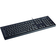 „Kensington“ KB100 EQ AZERTY laidinė klaviatūra, suderinama su „Windows“ ir „macOS“ sistemomis, plonas dizainas, apsauginė vandeniui atspari membrana, pagaminta iš 60 % perdirbtų medžiagų (K63727FR)