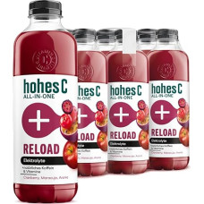 hohes C All-in-One Reload (6 x 850 ml), Multi-Fruit Juice from Fruit Juice Concentrates (Cranberry, Passion Fruit, Aronia), Vitamin-rich, No Added Sugar & Sweeteners, No Artificial Flavours, Vegan