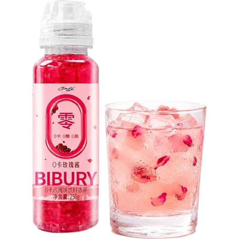 Lunaeturn Rose Jam with Flower Flavour, 250 g, Sweet, Floral Aroma for Early, Dessert, Office, Travel, Party, Snack