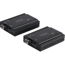„StarTech“ 4K 60 Hz HDMI KVM prailginimo rinkinys su daugiamodžiu optiniu kabeliu SFP+, 300 m