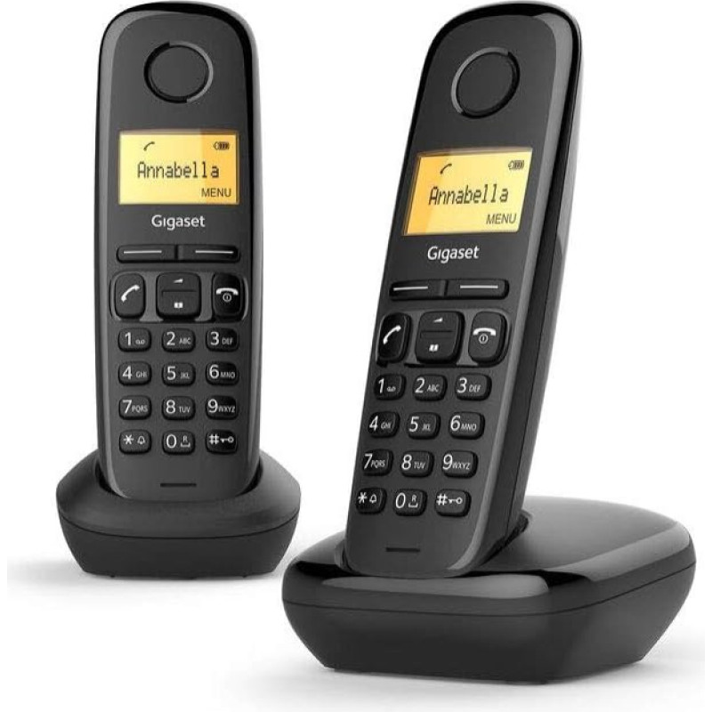 Cordless Gigaset Cordl.A170 Duo Black ( 2 A170 Black)