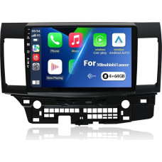 KEC [4G + 64G] 10,1 colio IPS ekrano „Android 15“ automobilių radijas, skirtas „Mitsubishi Lancer“ 2008–2016 m. modeliams, su navigacija ir aštuonių branduolių procesoriumi [įmontuota „CarPlay“ / „Android Auto“ / DSP / „Mirror Link“ / GPS navigacija / 360