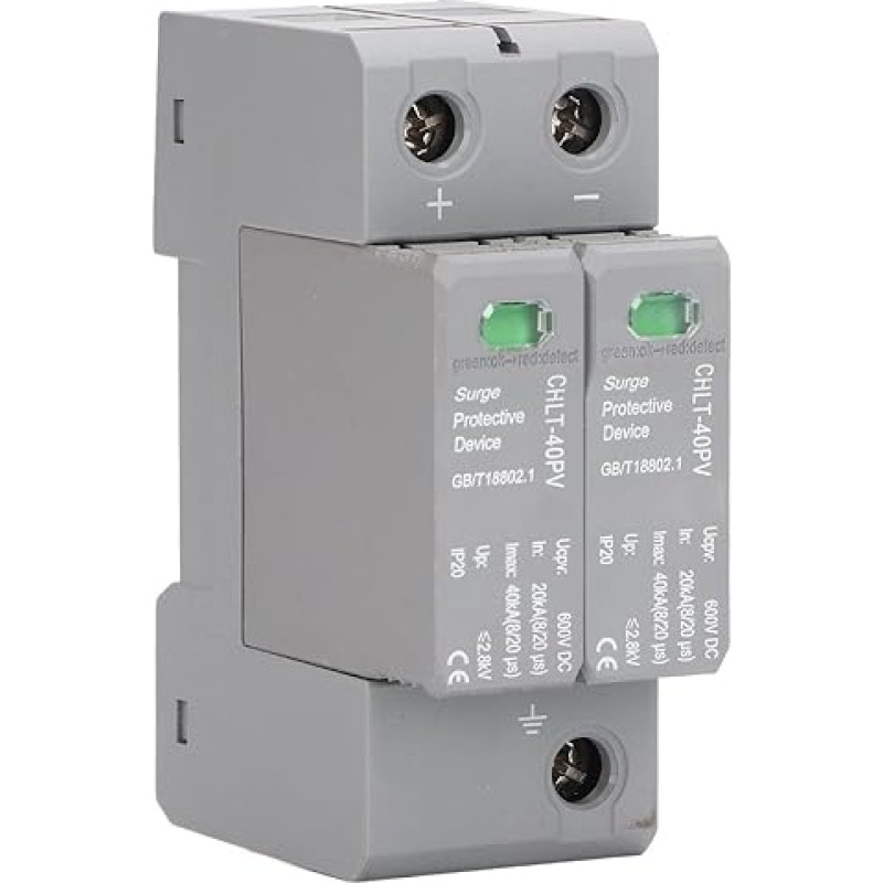 2P surge protection device, surge protection device, 2P surge protection device, high precision DC 600V photovoltaic protection, surge protection