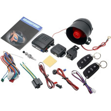 MASO Style 18 Car Central Locking Universal Car Remote Central Kit Vehicle Door Lock with Shock Sensor + Contorl Box + 2 Replacement Remote Controls for Car Central Locking