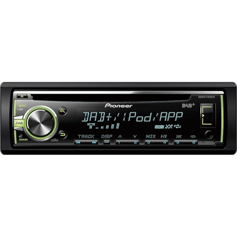 Pioneer deh-x6800dab 200 W Car Multimedia Receiver – Black (MOSFET Car Multimedia Receivers, LCD Display, Black, 200 Watt)