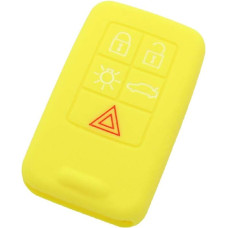 BROVACS Yellow Silicone Case Compatible with Volvo 5 Button Smart Remote Key Fob CV9780 CV9780