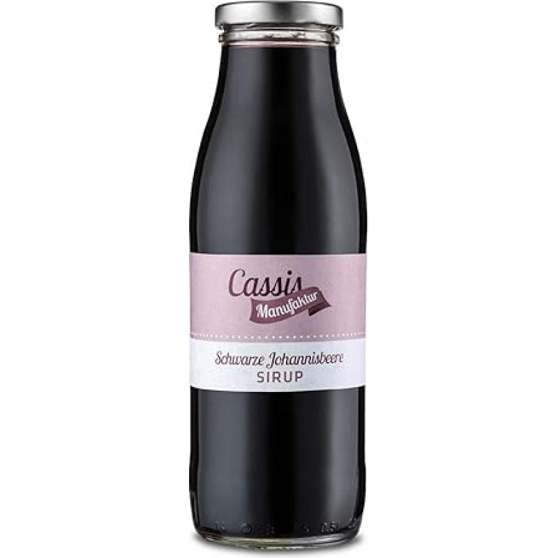 Black Currant Syrup in Glass (1 x 500 ml)