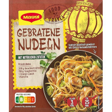 MAGGI Food Travel Fix kepintiems makaronams, makaronai su griežinėliais, porais ir morkomis, 1 pakuotė (1 x 26 g)