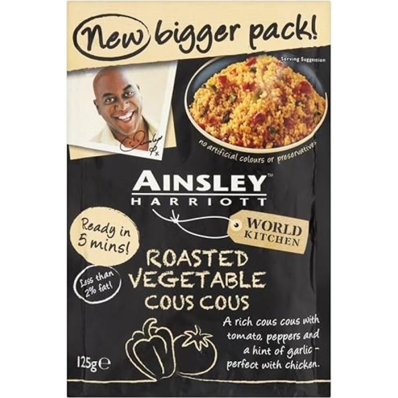 Ainsley Harriott Gebratenes Gemüse Cous Cous (125g) - Packung mit 6