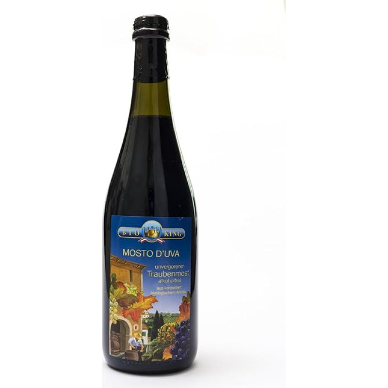 BioKing 2 x 750 ml organic grape must, 