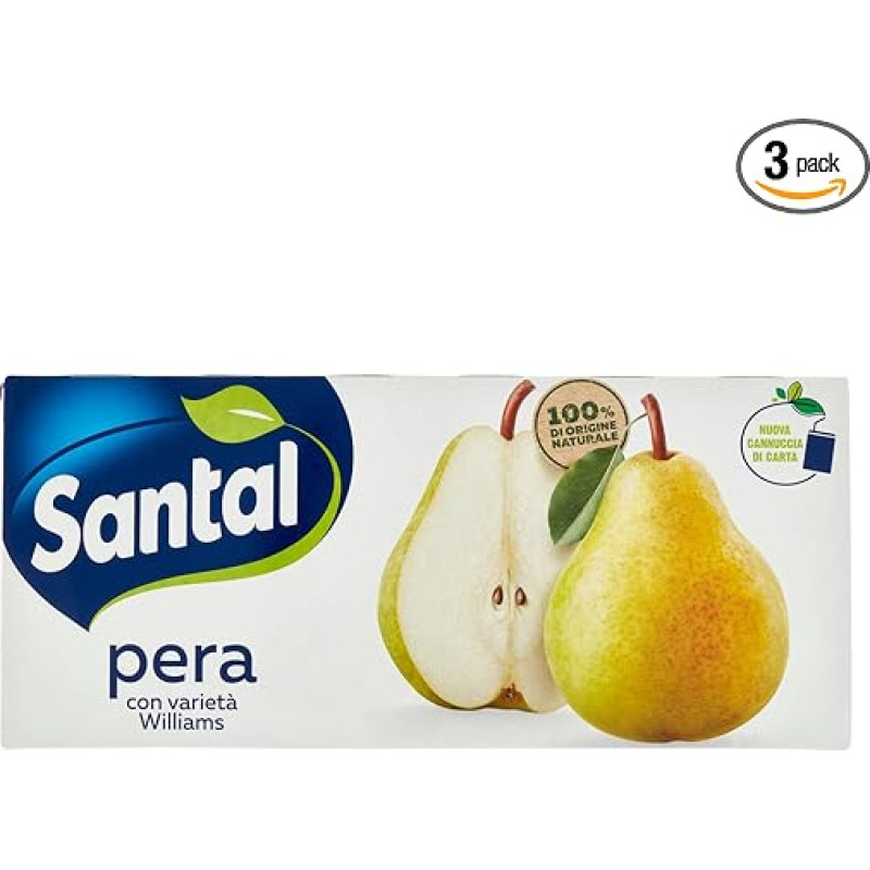 Santal - Gėrimas, kriaušė, 200 ml (3 vnt.)