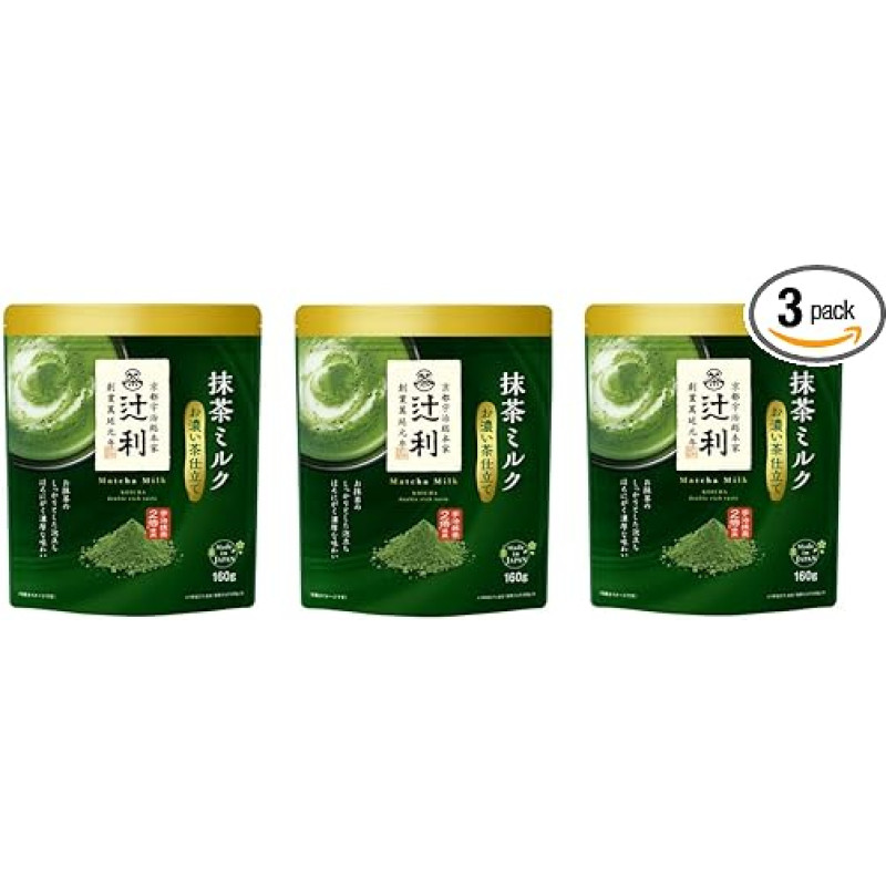Tsujiri Grüner Tee Matcha Milch 160g × 3 Japan