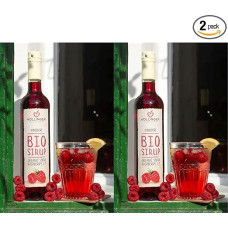 Höllinger Organic Raspberry Syrup 0.5 L Glass (Pack of 2)