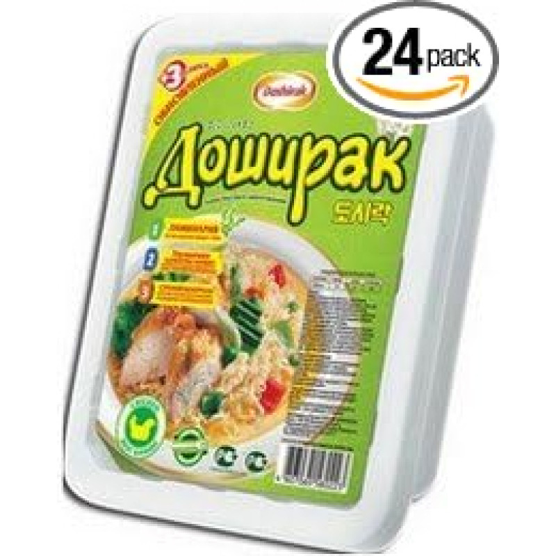 Doschirak Instant Noodle Soup with Chicken Meat Flavour Pack of 24 (24 x 90 g)