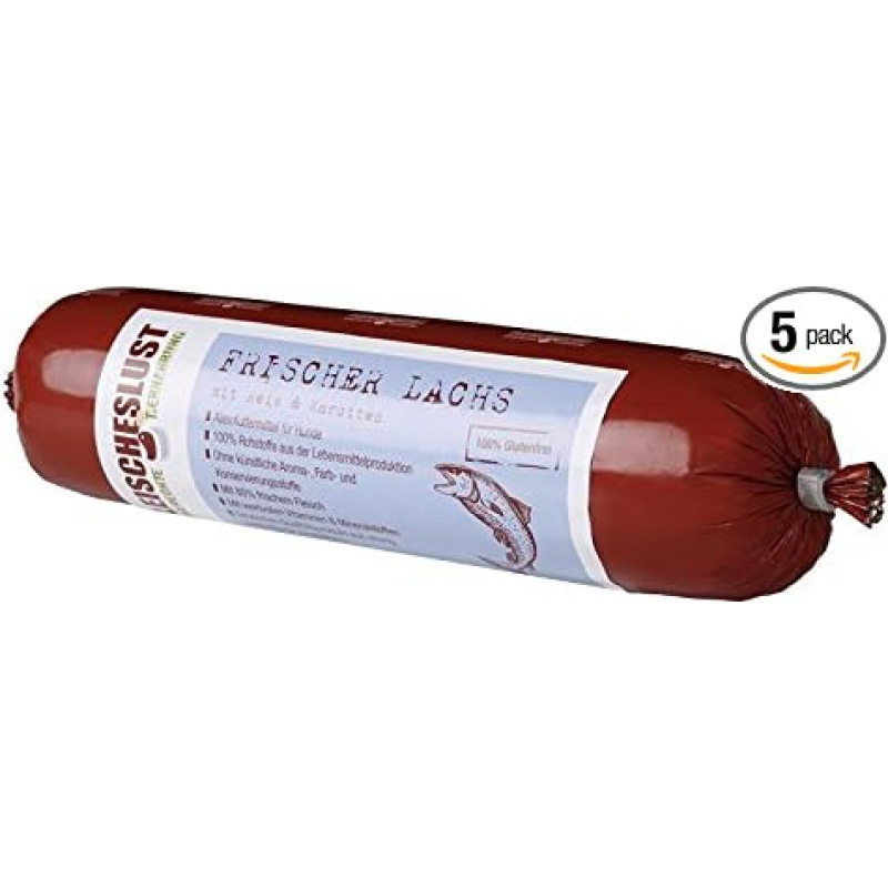 Fleischeslust Classic Fresh Salmon Rice and Carrots Pack of 5 (5 x 400 g)