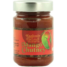 Chutney Mango Kashmir Hot Sharp Mango Chutney Vegan BARRIQUE-Feine Manufaktur Vokietija 225g Stiklas