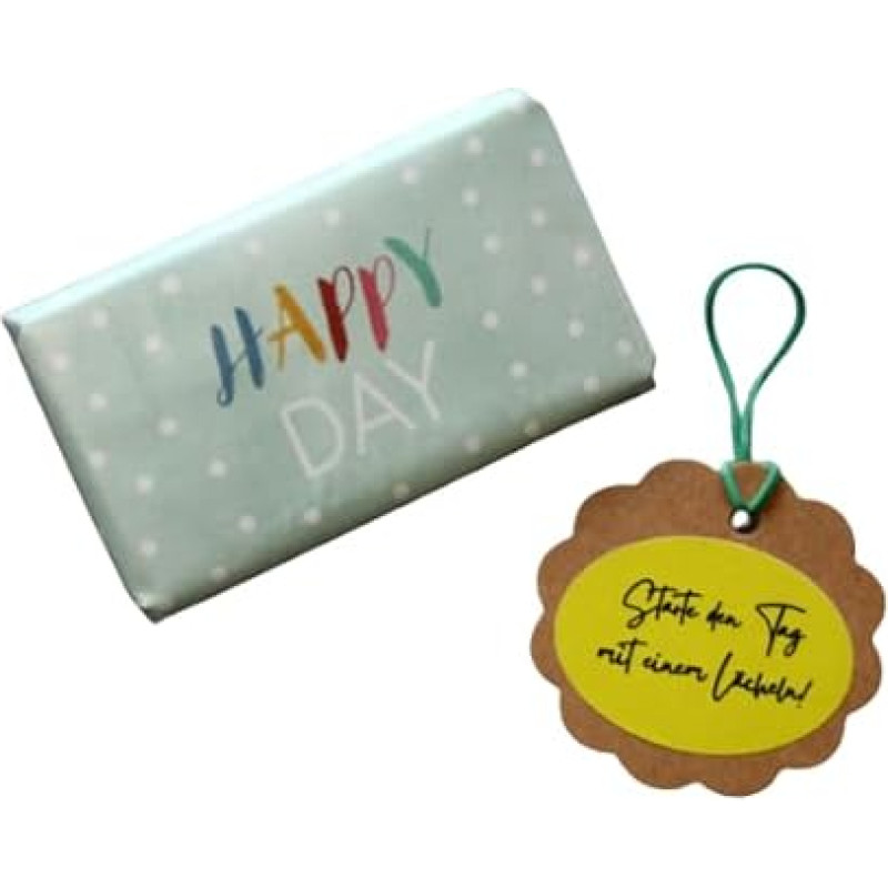 Darbuotojų motyvavimo dovana - pieniškas šokoladas su žinute (po 40 g) - dėmesys motyvacijai - antistresinė dovana įmonei - linksma biuro įmonė (8 vnt., 