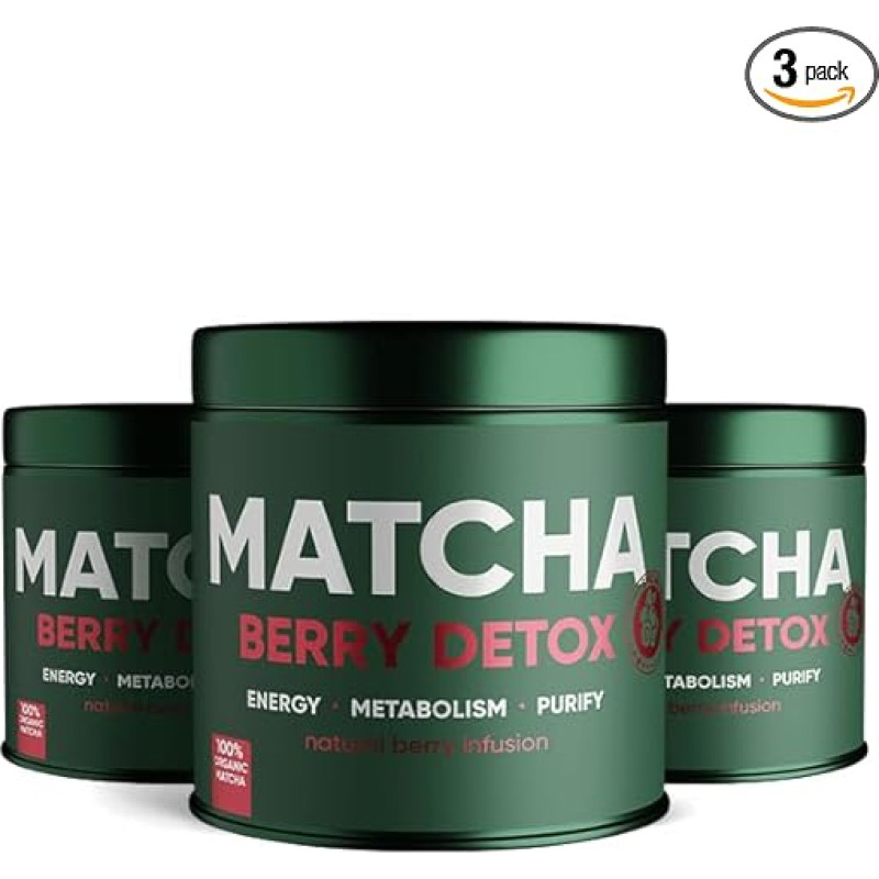 WOW TEA: 2 Months Matcha Berry Detox Teas