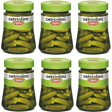 D'Amico Cetriolini aromattizzati all'aceto di vino agurkai vyno acte 300 g, 6 vnt.