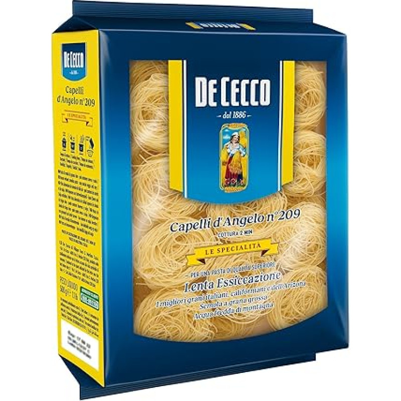 De Cecco Capelli D' Angelo Nidi di Semola No. 209-500 g