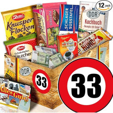 ostprodukte-versand Dovana 33-asis gimtadienis / Ossi paketas / Dovanos 33-ojo gimtadienio moterims