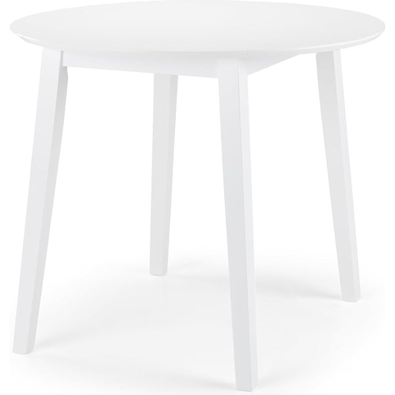 Julian Bowen Coast Esstisch, Weiß, Höhe: Breite: 90, Tiefe: 90cm