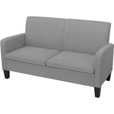 TANZEM 2-Seater Sofa, Living Room Couch, Living Room Furniture, Youth Sofa, Lounger Living Room, Sofas & Couches, Youth, 135 x 65 x 76 cm, Light Grey