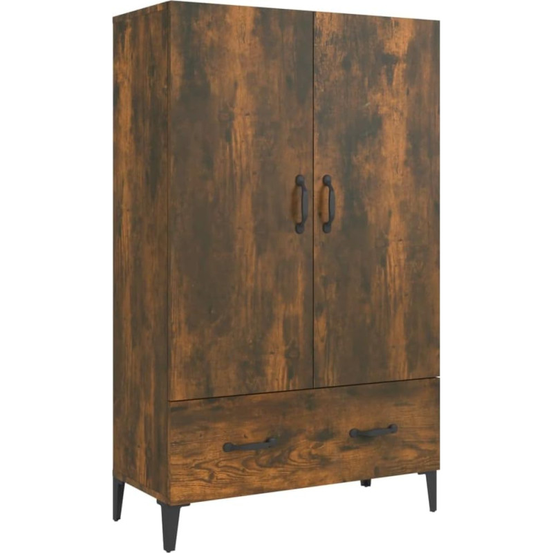 vidaXL Highboard komoda Komoda šoninė spinta Šoninė spinta Daugiafunkcinė spinta Stovinti spinta Gyvenamasis kambarys Rūkytas ąžuolas 70 x 31 x 115 cm Medienos medžiaga