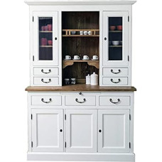 Mary's Romantic Kitchen Buffet Cabinet in Country House Style Solid Pine Wood